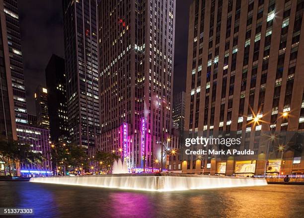 radio city music hall - music hall center stock pictures, royalty-free photos & images