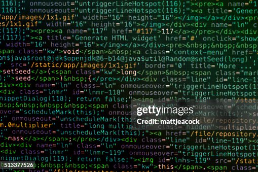 Lines of digital data code Lines of digital data code