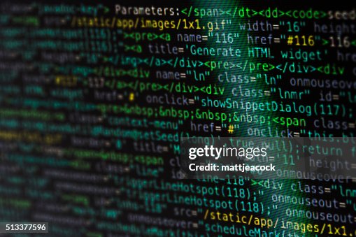 Digital Data Code Example Lines Of Digital Data Code High-Res Vector Graphic - Getty Images