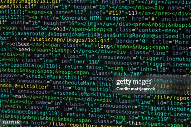 Html Code 1 Line 88 Lines Of Html Code Stock Photos, High-Res Pictures, and Images ...