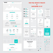 Fllat responsive one page website template