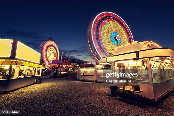 vacant carnival - an unforgettable evening stock pictures, royalty-free photos & images