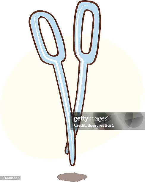 needles - surgical suture stock illustrations