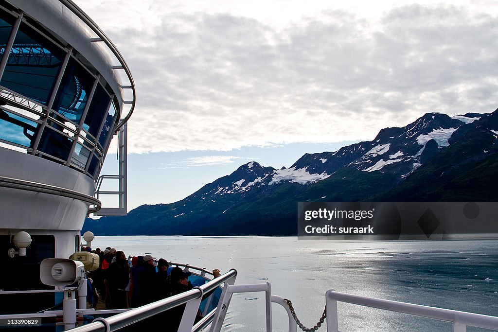 Cruising in College Fjord, Alaska.