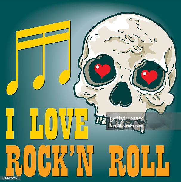 i love rock'n roll - funny dancing stock illustrations