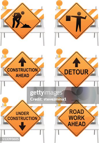 Construction Signs High-Res Vector Graphic - Getty Images