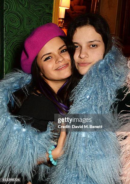 Bip Ling and Evangeline Ling attend Mark Ronson's performance at Annabel's on March 2, 2016 in London, England.