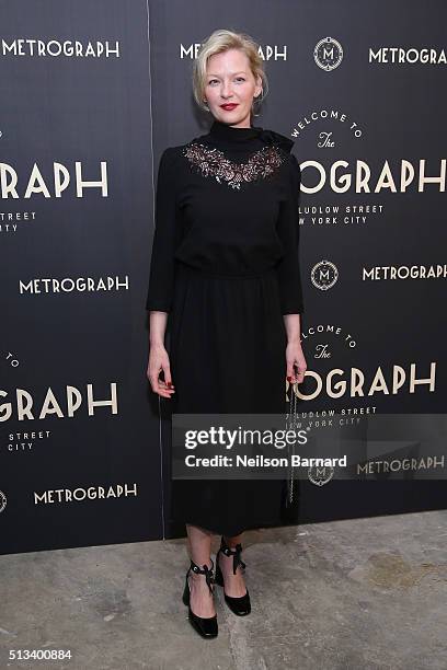 Actress Gretchen Mol attends the Metrograph opening night at Metrograph on March 2, 2016 in New York City.
