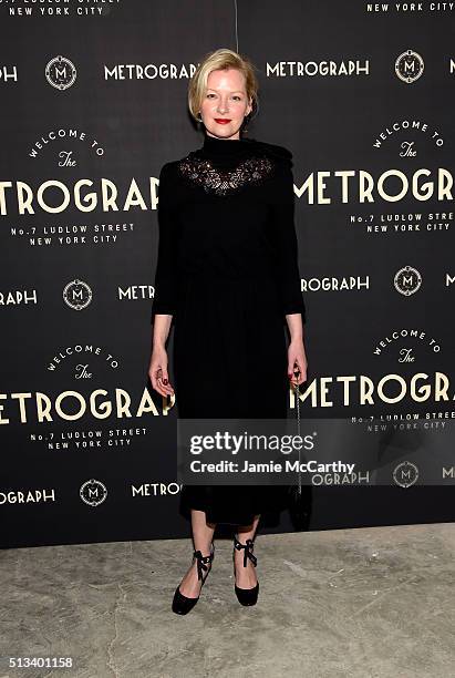 Actress Gretchen Mol attends the Metrograph opening night at Metrograph on March 2, 2016 in New York City.