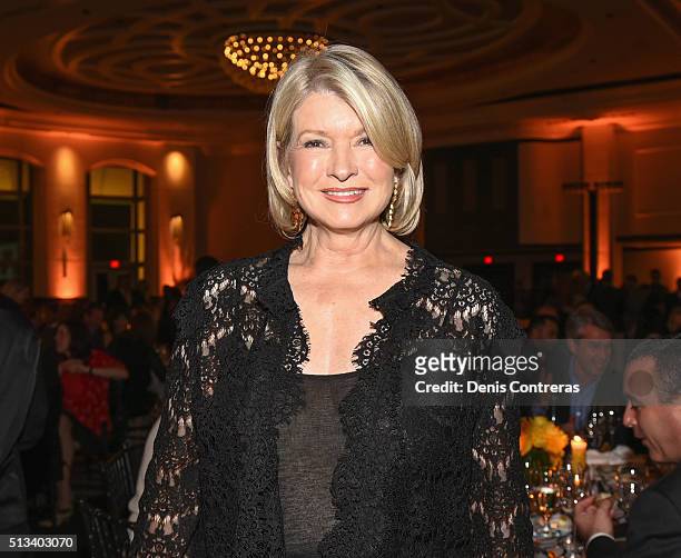Martha Stewart attends a Tribute Dinner Honoring Jonathan Waxman, Rob Sands and Richard Sands With Master Of Ceremonies Tom Colicchio Presented By...