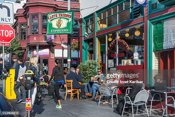 san francisco, california, usa - little italy stock pictures, royalty-free photos & images