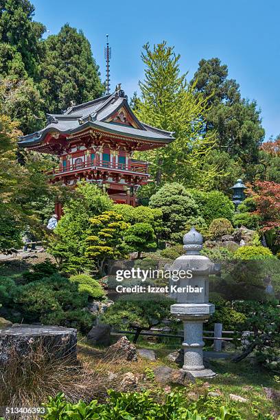 san francisco, usa - oriental garden stockfoto's en -beelden