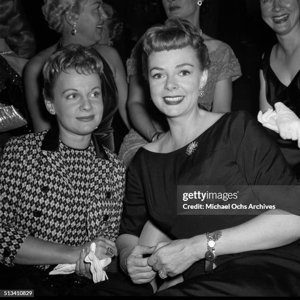 June Lockhart poses during a Stars party on October 4,1957 in Los Angeles,CA.