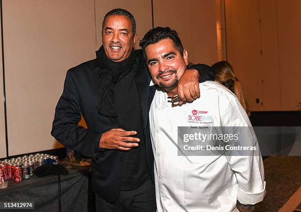 Chef Aaron Sanchez attends a Tribute Dinner Honoring Jonathan Waxman, Rob Sands and Richard Sands With Master Of Ceremonies Tom Colicchio Presented...