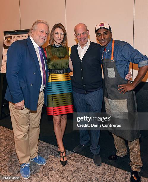 Chef Jonathan Waxman with chef Marcus Samuelsson and guests attends a Tribute Dinner Honoring Jonathan Waxman, Rob Sands and Richard Sands With...