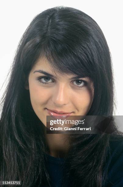 Portrait of Maria Reyes, Miss Spain 1995, 23rd November 1995, Madrid, Spain. .