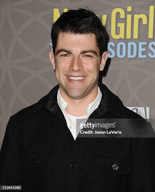 Actor Max Greenfield attends Fox's "New Girl" 100th episode party at W Los Angeles West Beverly Hills on March 2, 2016 in Los Angeles, California.