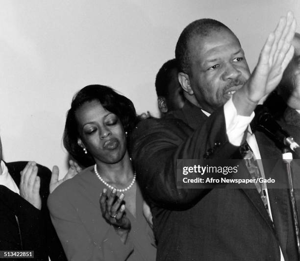 Politician and Maryland congressional representative Elijah Cummings, 1988.