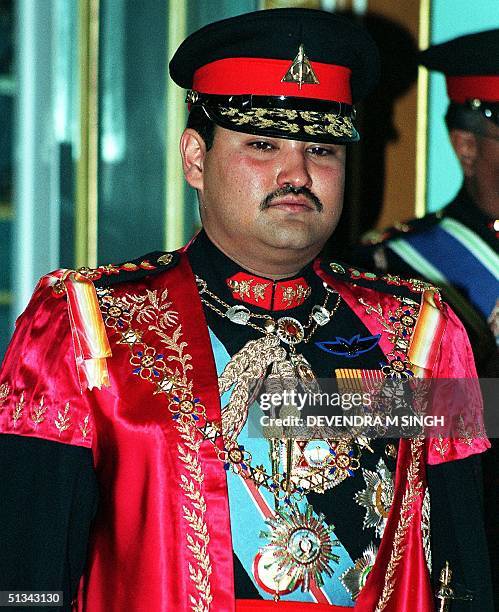 Photo dated 20 April 2000 shows Crown Prince Dipendra of Nepal during a medal distribution programme at Narayan Hity Royal Palace in Kathmandu. The...