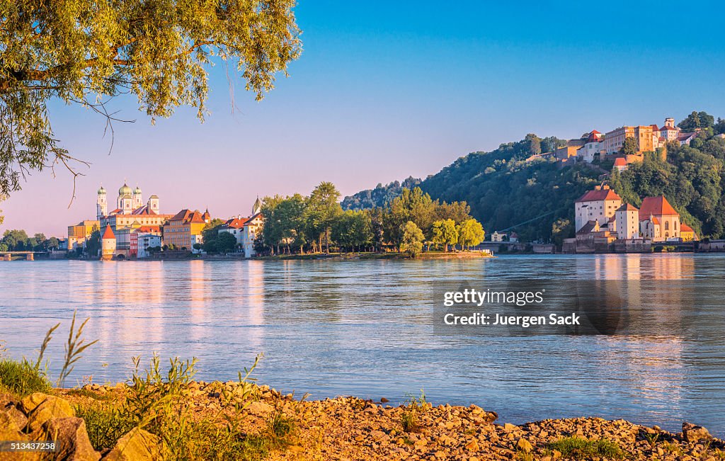 Beautiful early summer morning in Passau