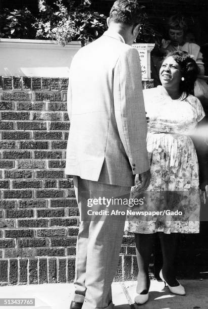 Civil rights activist and organizer of the Student Nonviolent Coordinating Committee Fannie Lou Hamer, 1960.