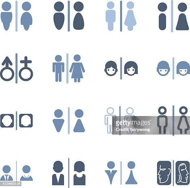 gender icons - males stock illustrations