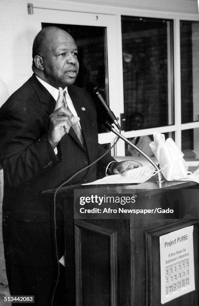 Politician and Maryland congressional representative Elijah Cummings, February 24, 1996.