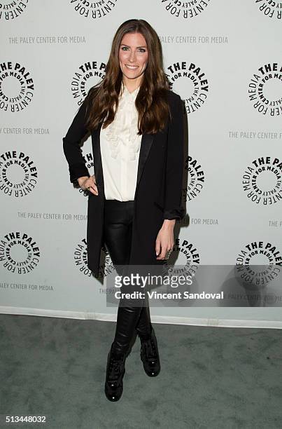 Actress Sarah Levy attends Paley Center For Media Presents PaleyLive LA: An evening with "Schitt's Creek" at The Paley Center for Media on March 2,...