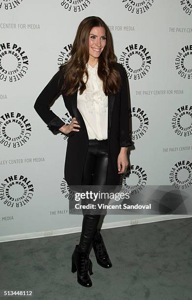 Actress Sarah Levy attends Paley Center For Media Presents PaleyLive LA: An evening with "Schitt's Creek" at The Paley Center for Media on March 2,...