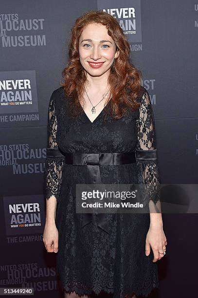Regina Spektor attends the United States Holocaust Memorial Museum presents 2016 Los Angeles Dinner: What You Do Matters at The Beverly Hilton Hotel...