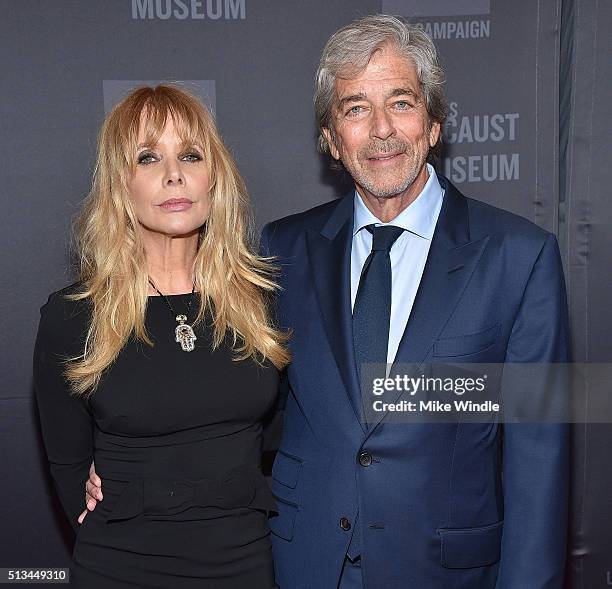 Rosanna Arquette and Todd Morgan attend the United States Holocaust Memorial Museum presents 2016 Los Angeles Dinner: What You Do Matters at The...