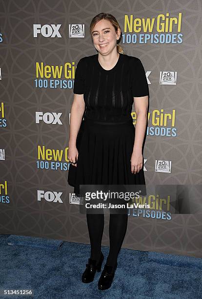 Producer Elizabeth Meriwether attends Fox's "New Girl" 100th episode party at W Los Angeles West Beverly Hills on March 2, 2016 in Los Angeles,...