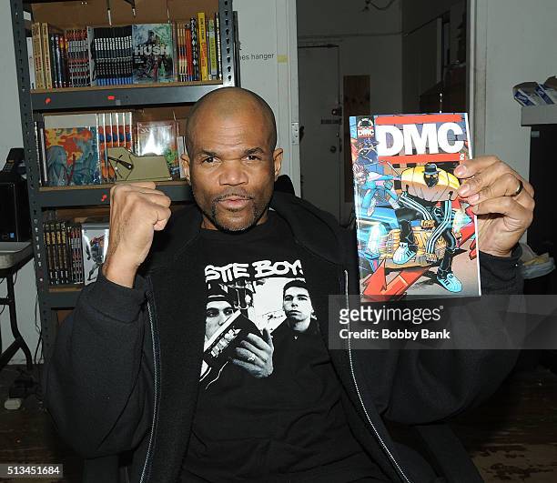 Darryl "DMC" McDaniels signs copies Of "DMC" & "Guardians Of Infinity" at Forbidden Planet on March 2, 2016 in New York City.