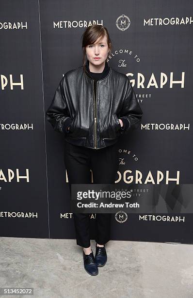 Kate Lyn Sheil attends the Metrograph opening night at Metrograph on March 2, 2016 in New York City.