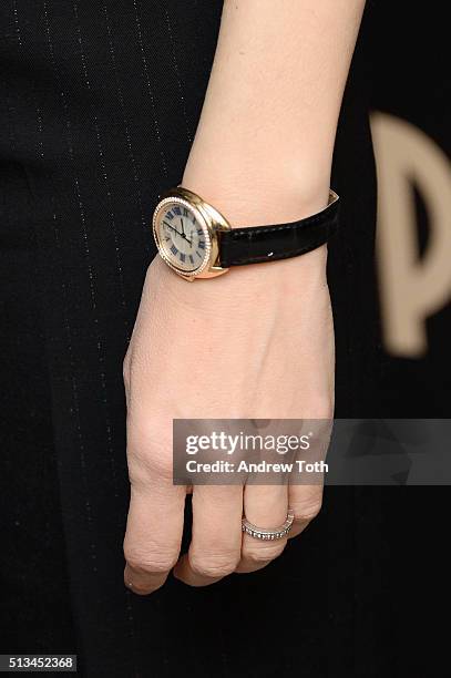 Sofia Coppola, watch detail, attends the Metrograph opening night at Metrograph on March 2, 2016 in New York City.