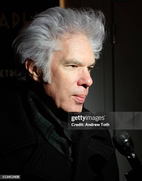 Jim Jarmusch attends the Metrograph opening night at Metrograph on March 2, 2016 in New York City.