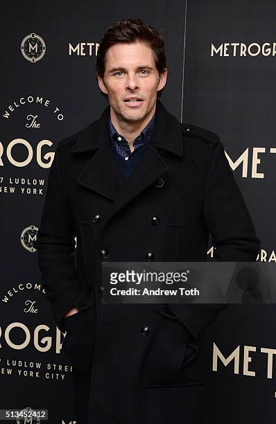 James Marsden attends the Metrograph opening night at Metrograph on March 2, 2016 in New York City.