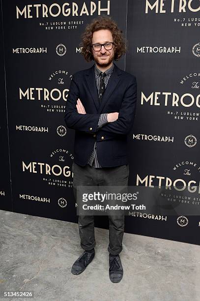 Alexander Olch attends the Metrograph opening night at Metrograph on March 2, 2016 in New York City.