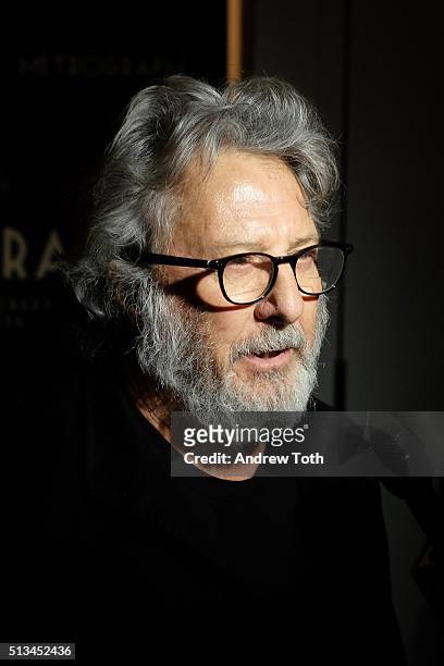 Dustin Hoffman attends the Metrograph opening night at Metrograph on March 2, 2016 in New York City.