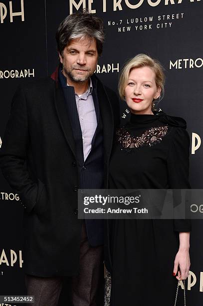 Director Tod Williams and Gretchen Mol attend the Metrograph opening night at Metrograph on March 2, 2016 in New York City.