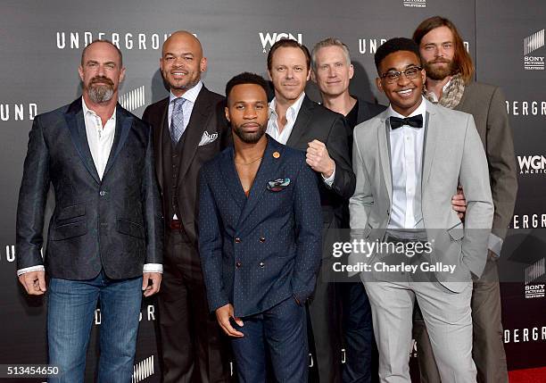 Actor Christopher Meloni, Executive Producer/Director Anthony Hemingway, actor Johnny Ray Gil, executive producer Joby Harold, actors Reed Diamond,...