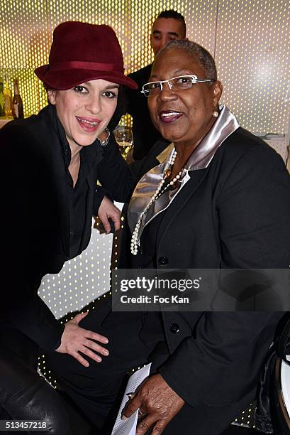 Jovanka Sopalovic and Firmine Richard attend the Christophe Guillarme show as part of the Paris Fashion Week Womenswear Fall/Winter 2016/2017 on...