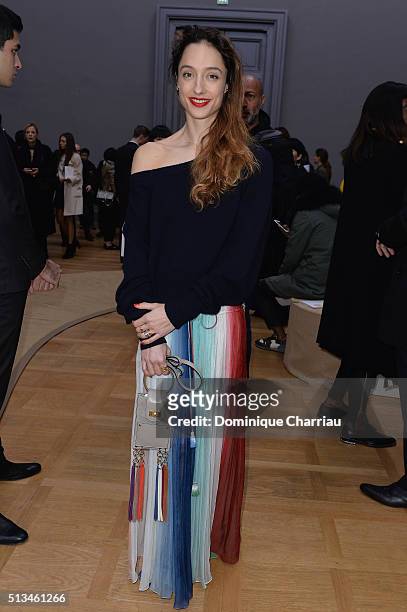Dorothee Gilbert attends the Chloe show as part of the Paris Fashion Week Womenswear Fall/Winter 2016/2017 on March 3, 2016 in Paris, France.
