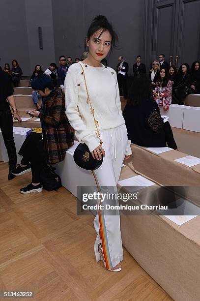 Yuan Yuan Gao attends the Chloe show as part of the Paris Fashion Week Womenswear Fall/Winter 2016/2017 on March 3, 2016 in Paris, France.