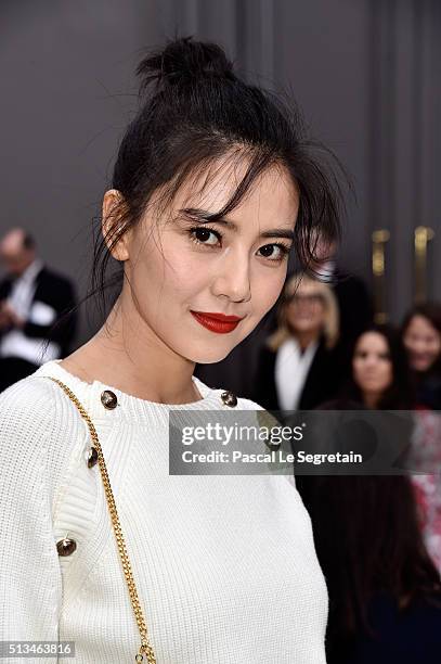 Yuan Yuan Gao attends the Chloe show as part of the Paris Fashion Week Womenswear Fall/Winter 2016/2017 on March 3, 2016 in Paris, France.