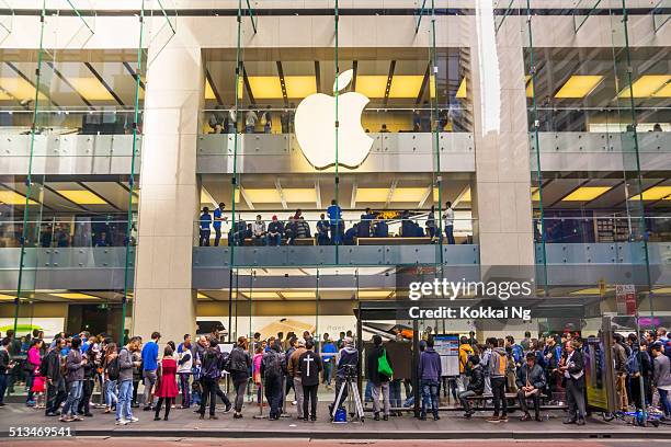 apple store di sydney - apple computers foto e immagini stock