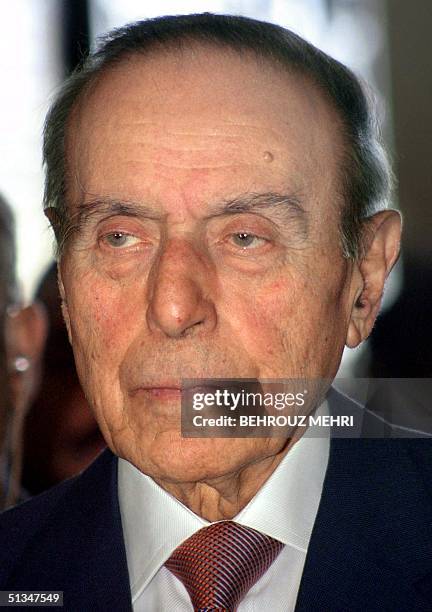 Picture taken 19 May 2002 shows Azerbaijan's President Heidar Aliyev in Tehran. Heidar Aliyev, the ailing 79-year-old president, collapsed 21 April...