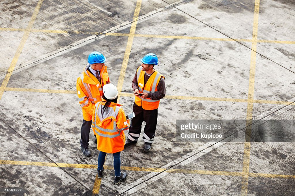 Discussions on the dock