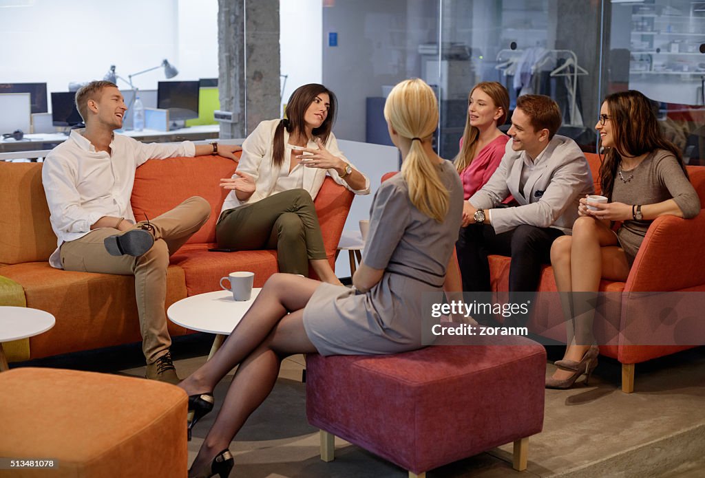 Socializing on coffee break