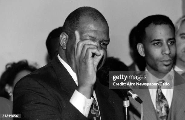 Politician and Maryland congressional representative Elijah Cummings, 1985.